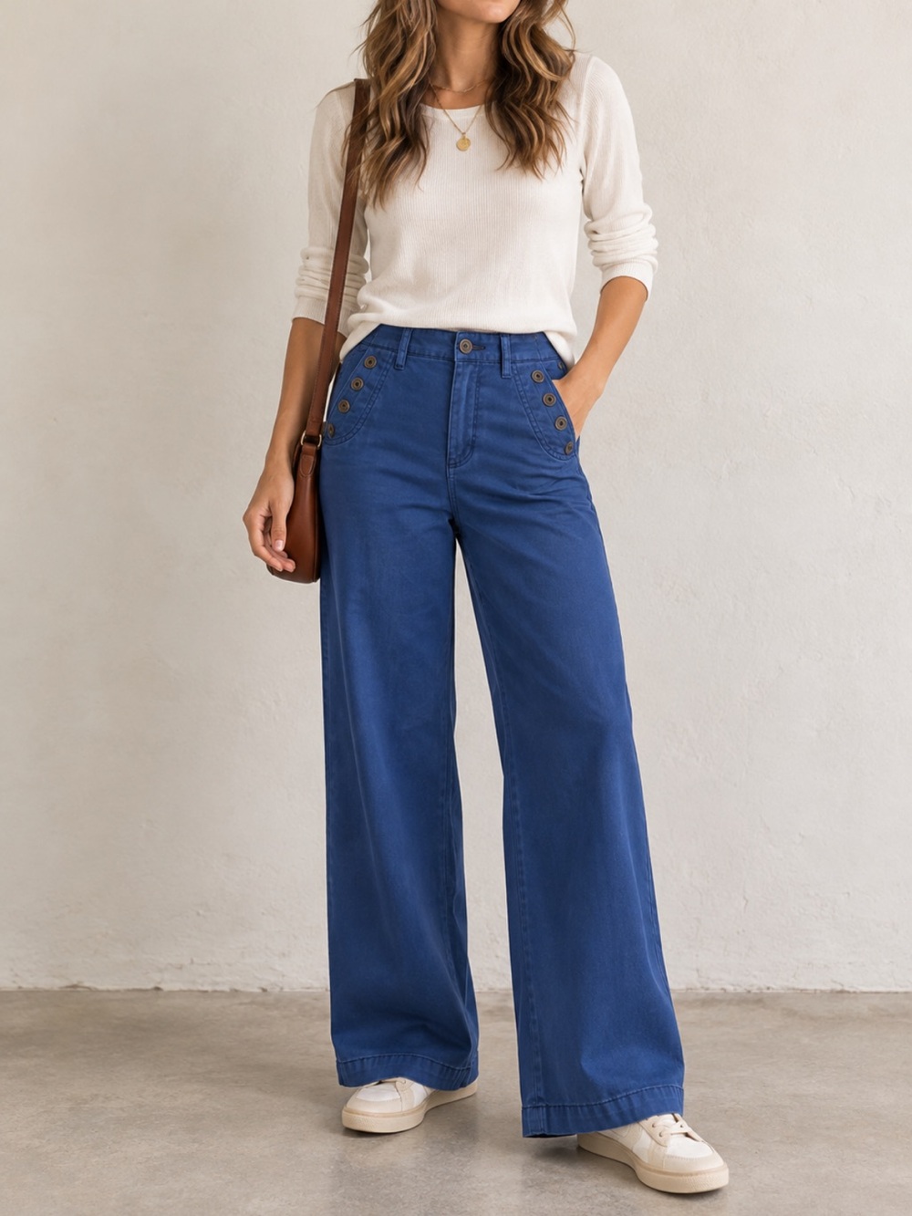 Anthropologie Pilcro Wide Leg Blue Pants